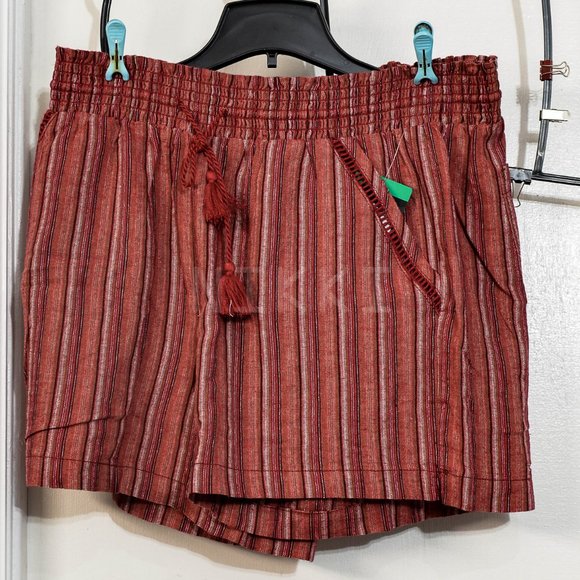 Brand new Briggs Ladies Linen short  RED - Picture 2 of 4